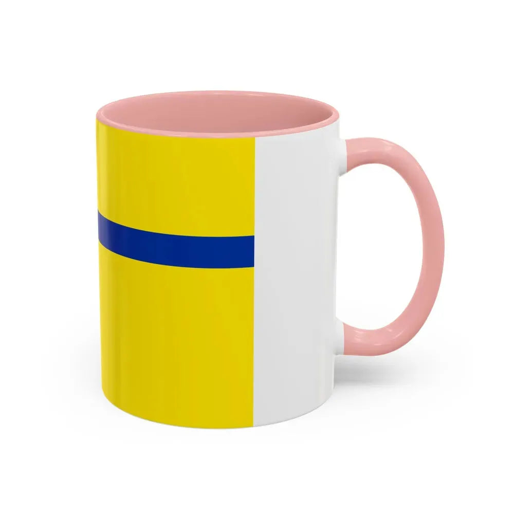 Flag of Lelystad the capital of the province of Flevoland Netherlands - Accent Coffee Mug - Go Mug Yourself