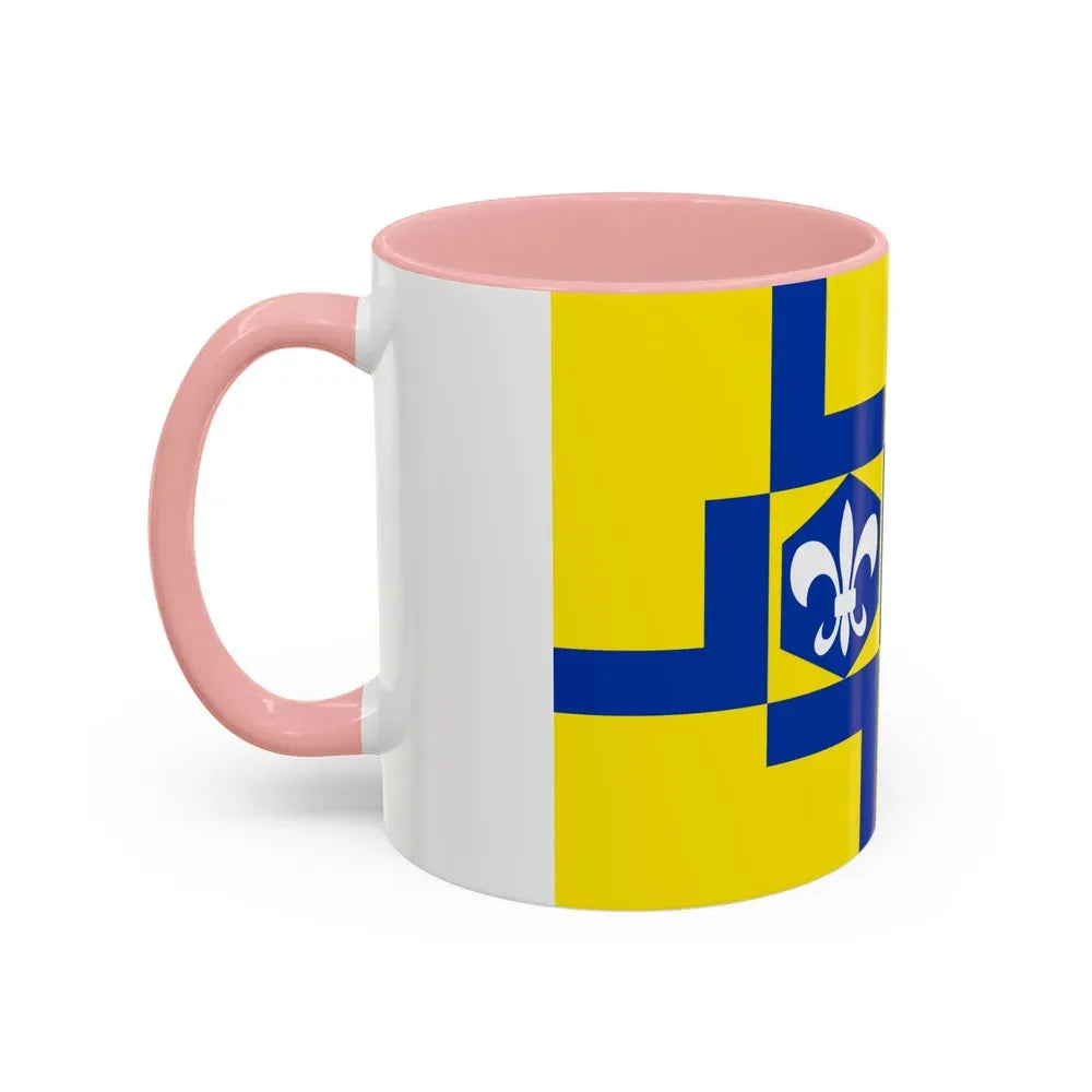 Flag of Lelystad the capital of the province of Flevoland Netherlands - Accent Coffee Mug - Go Mug Yourself