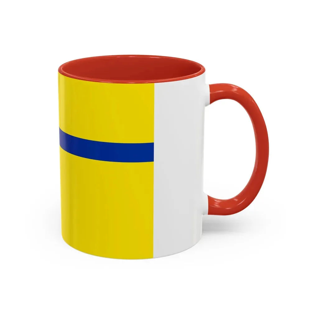 Flag of Lelystad the capital of the province of Flevoland Netherlands - Accent Coffee Mug - Go Mug Yourself