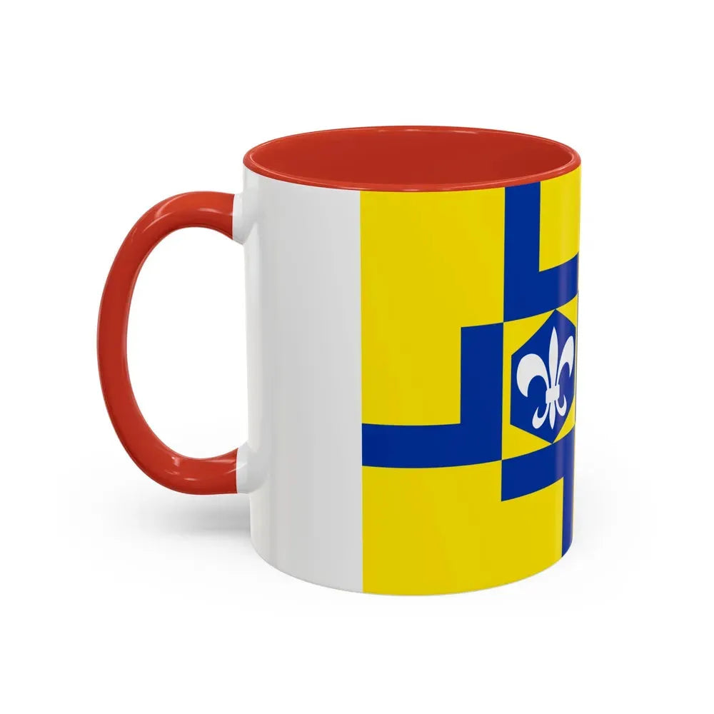 Flag of Lelystad the capital of the province of Flevoland Netherlands - Accent Coffee Mug - Go Mug Yourself
