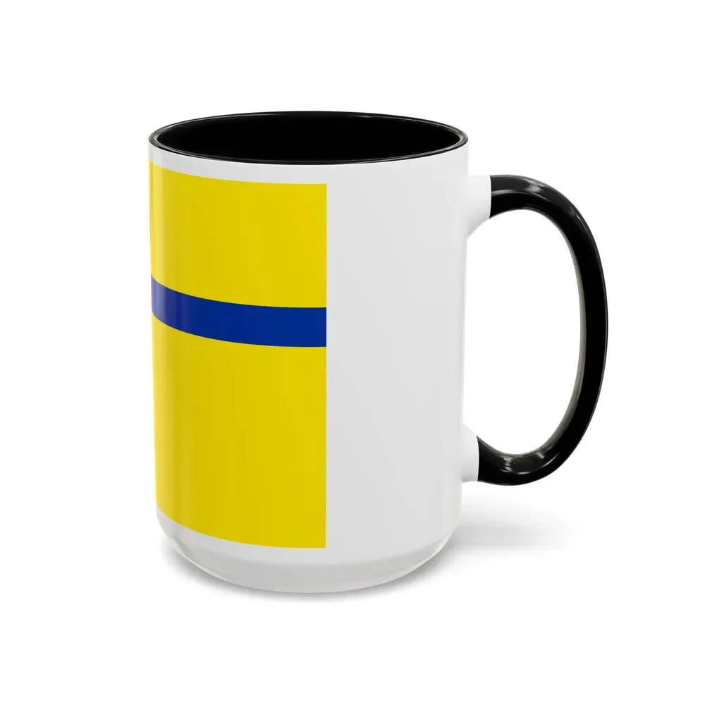 Flag of Lelystad the capital of the province of Flevoland Netherlands - Accent Coffee Mug - Go Mug Yourself