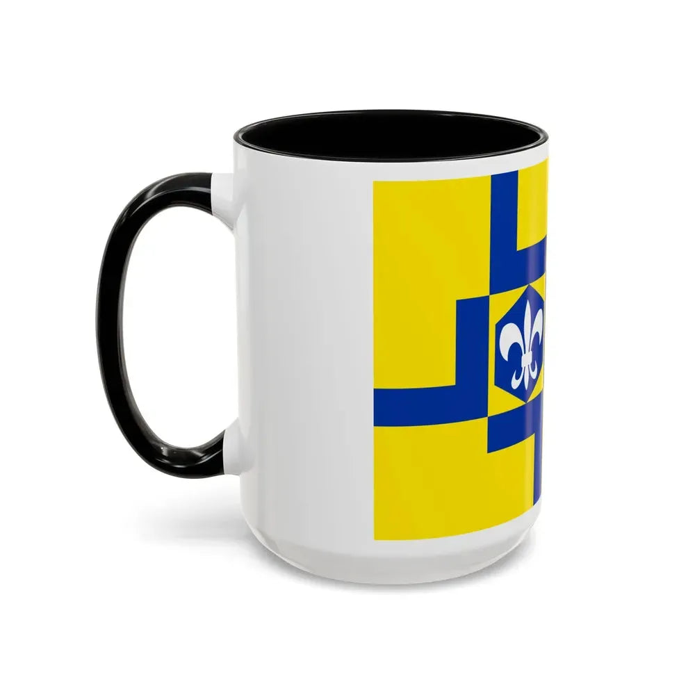 Flag of Lelystad the capital of the province of Flevoland Netherlands - Accent Coffee Mug - Go Mug Yourself