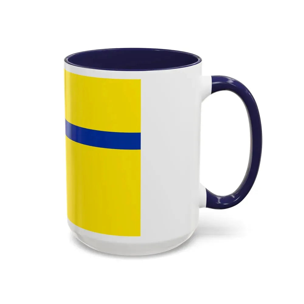 Flag of Lelystad the capital of the province of Flevoland Netherlands - Accent Coffee Mug - Go Mug Yourself