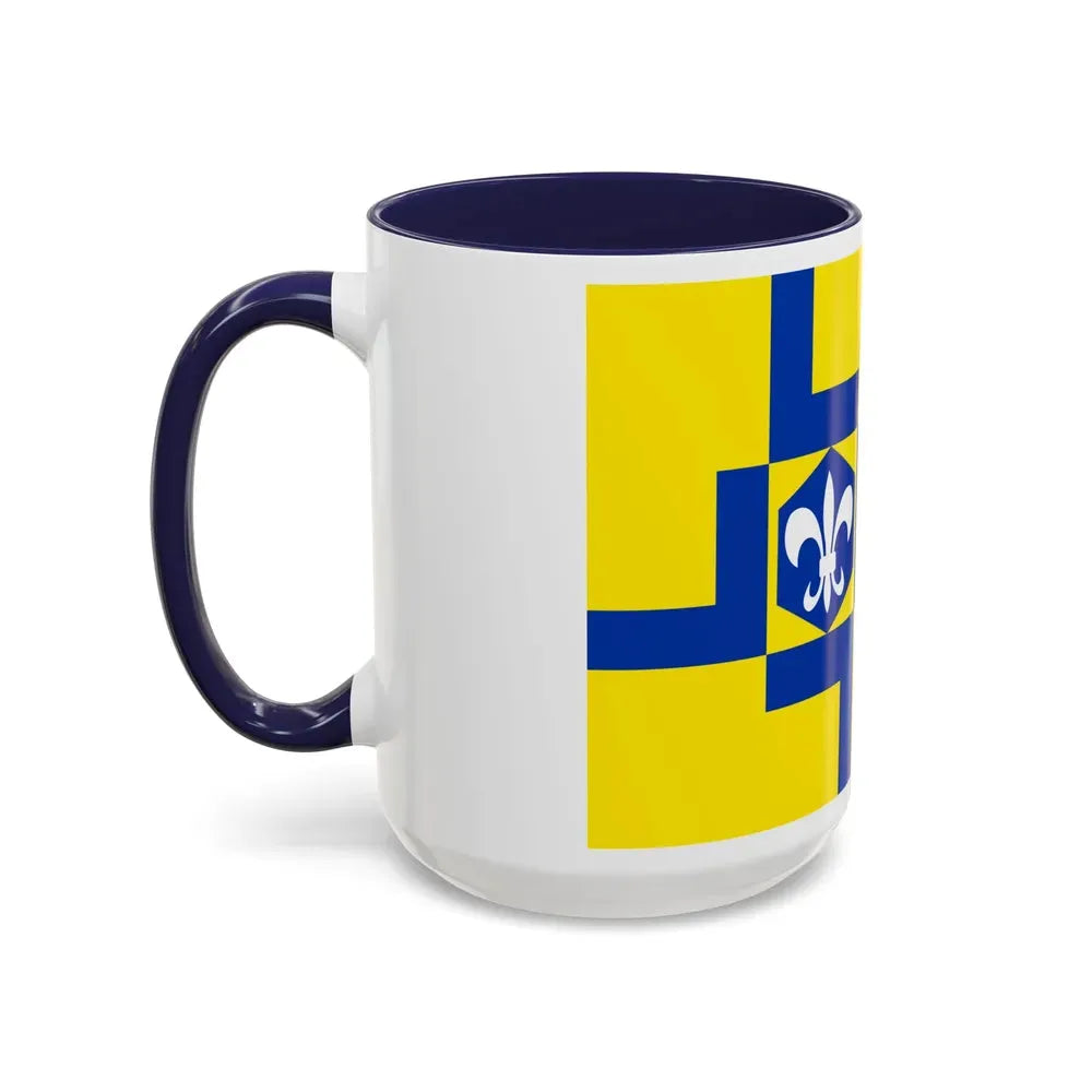 Flag of Lelystad the capital of the province of Flevoland Netherlands - Accent Coffee Mug - Go Mug Yourself