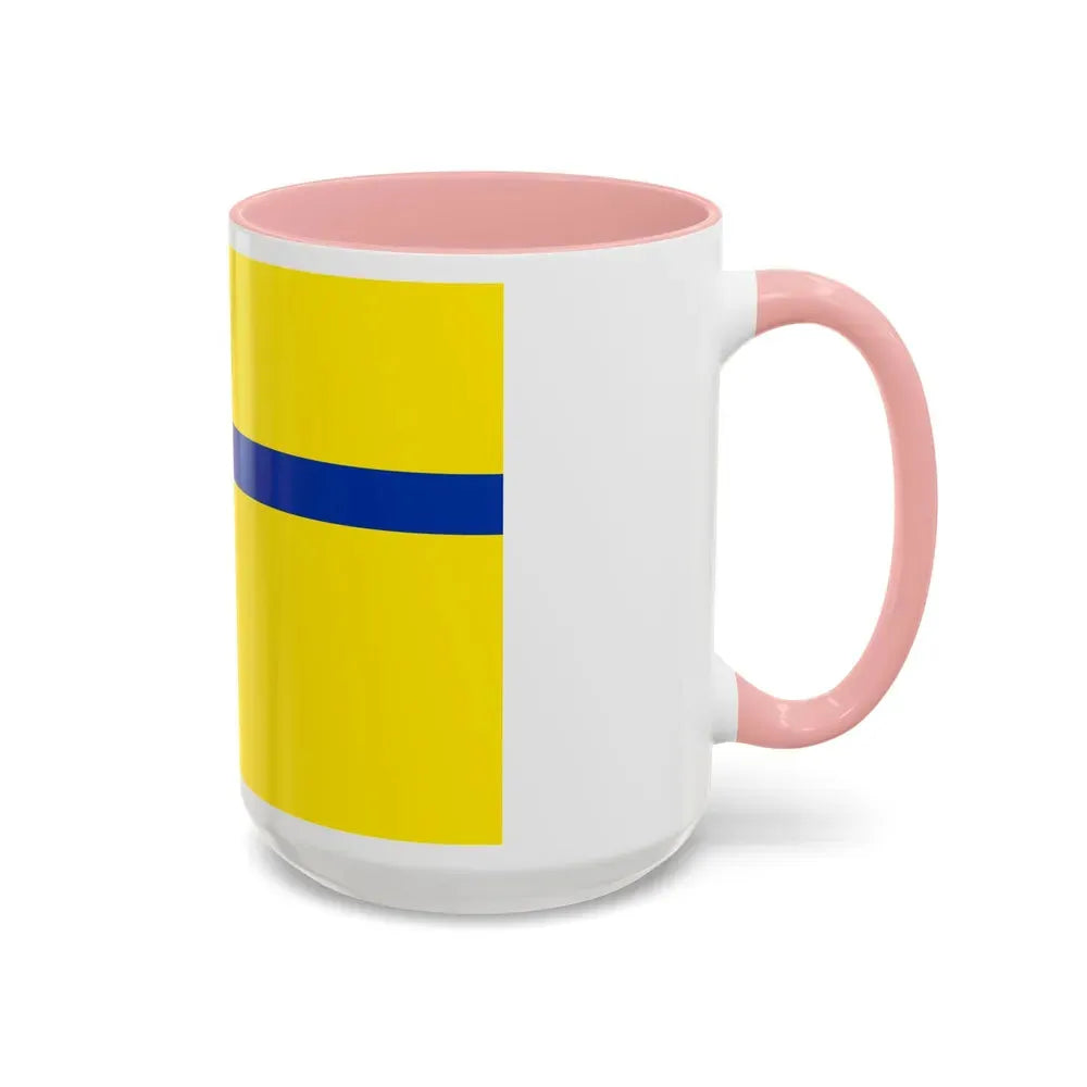 Flag of Lelystad the capital of the province of Flevoland Netherlands - Accent Coffee Mug - Go Mug Yourself