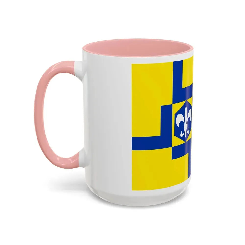 Flag of Lelystad the capital of the province of Flevoland Netherlands - Accent Coffee Mug - Go Mug Yourself