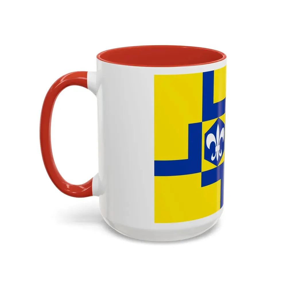 Flag of Lelystad the capital of the province of Flevoland Netherlands - Accent Coffee Mug - Go Mug Yourself