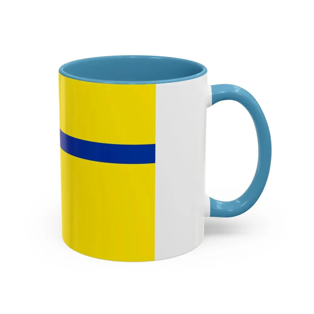 Flag of Lelystad the capital of the province of Flevoland Netherlands - Accent Coffee Mug - Go Mug Yourself