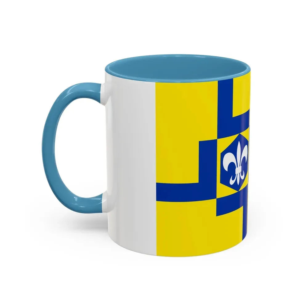 Flag of Lelystad the capital of the province of Flevoland Netherlands - Accent Coffee Mug - Go Mug Yourself