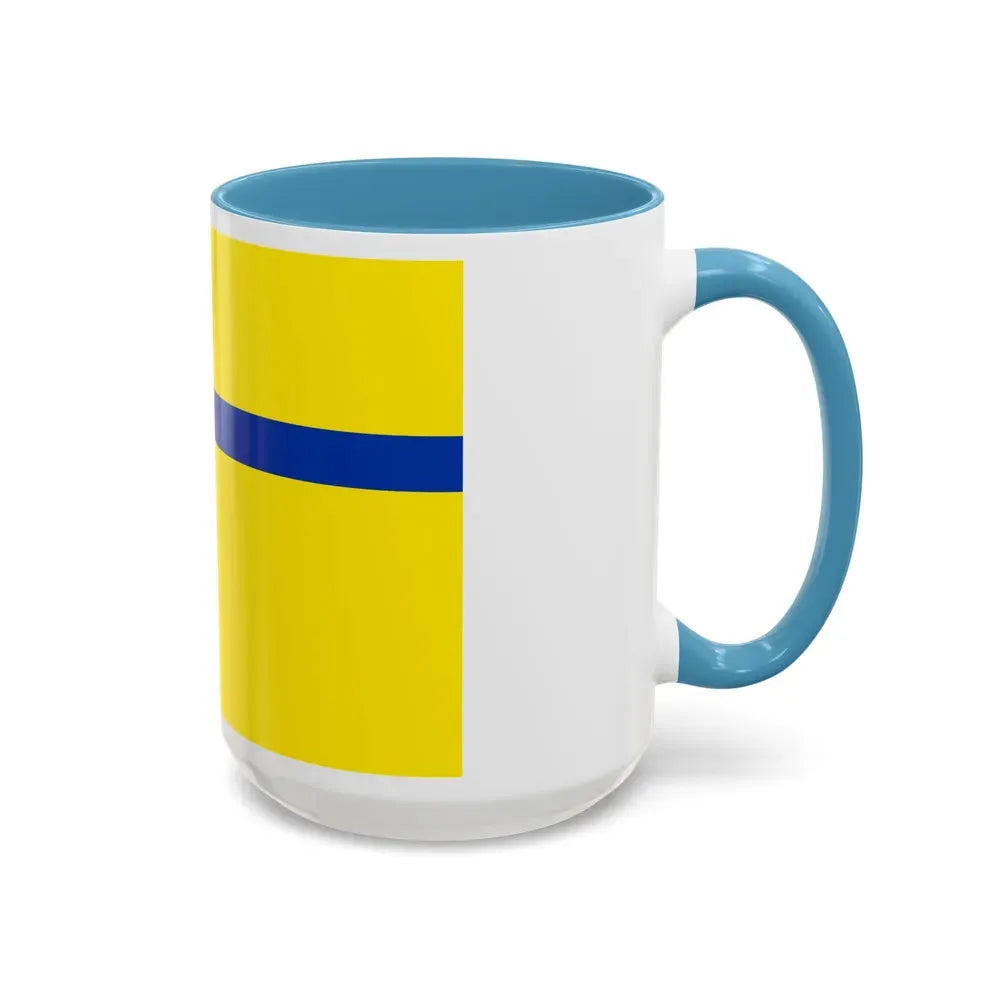 Flag of Lelystad the capital of the province of Flevoland Netherlands - Accent Coffee Mug - Go Mug Yourself