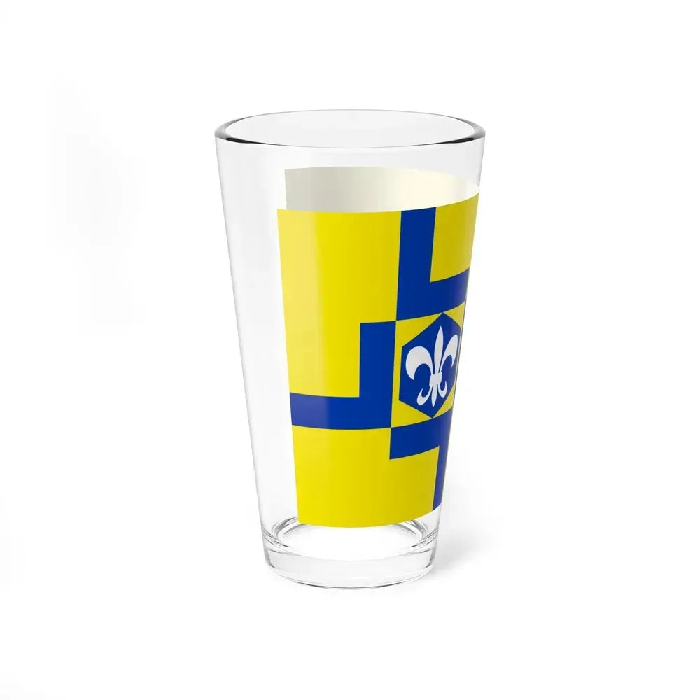 Flag of Lelystad the capital of the province of Flevoland Netherlands - Pint Glass 16oz - Go Mug Yourself