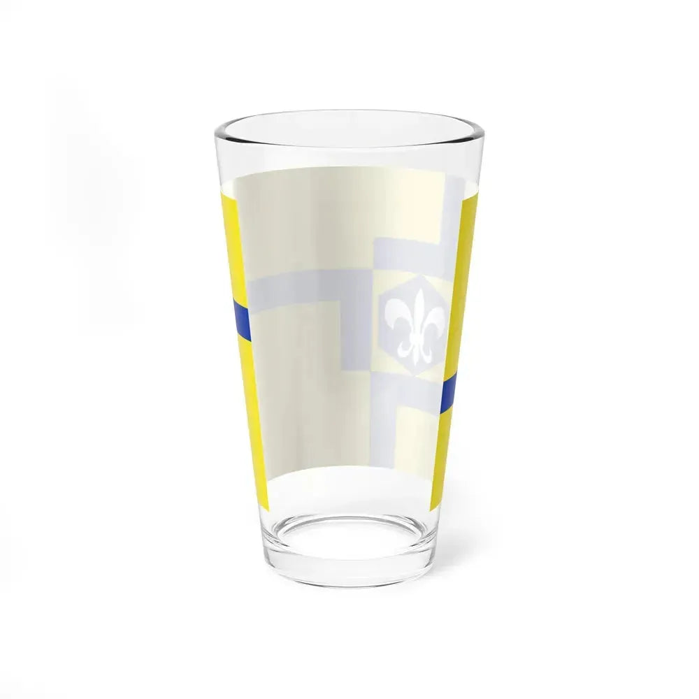 Flag of Lelystad the capital of the province of Flevoland Netherlands - Pint Glass 16oz - Go Mug Yourself