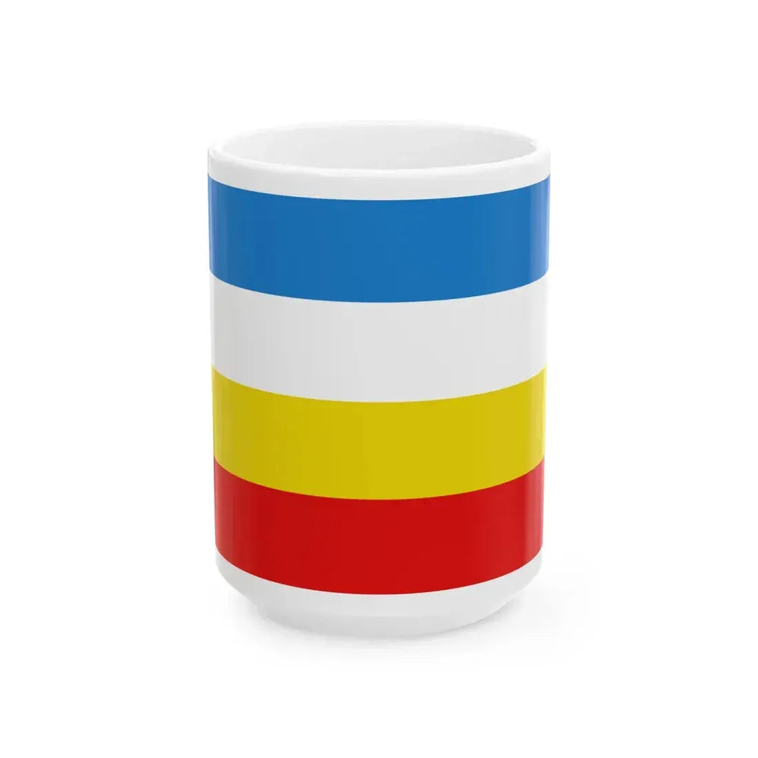 Flag of Lendelede (Belgium) White Coffee Mug 15oz - Go Mug Yourself