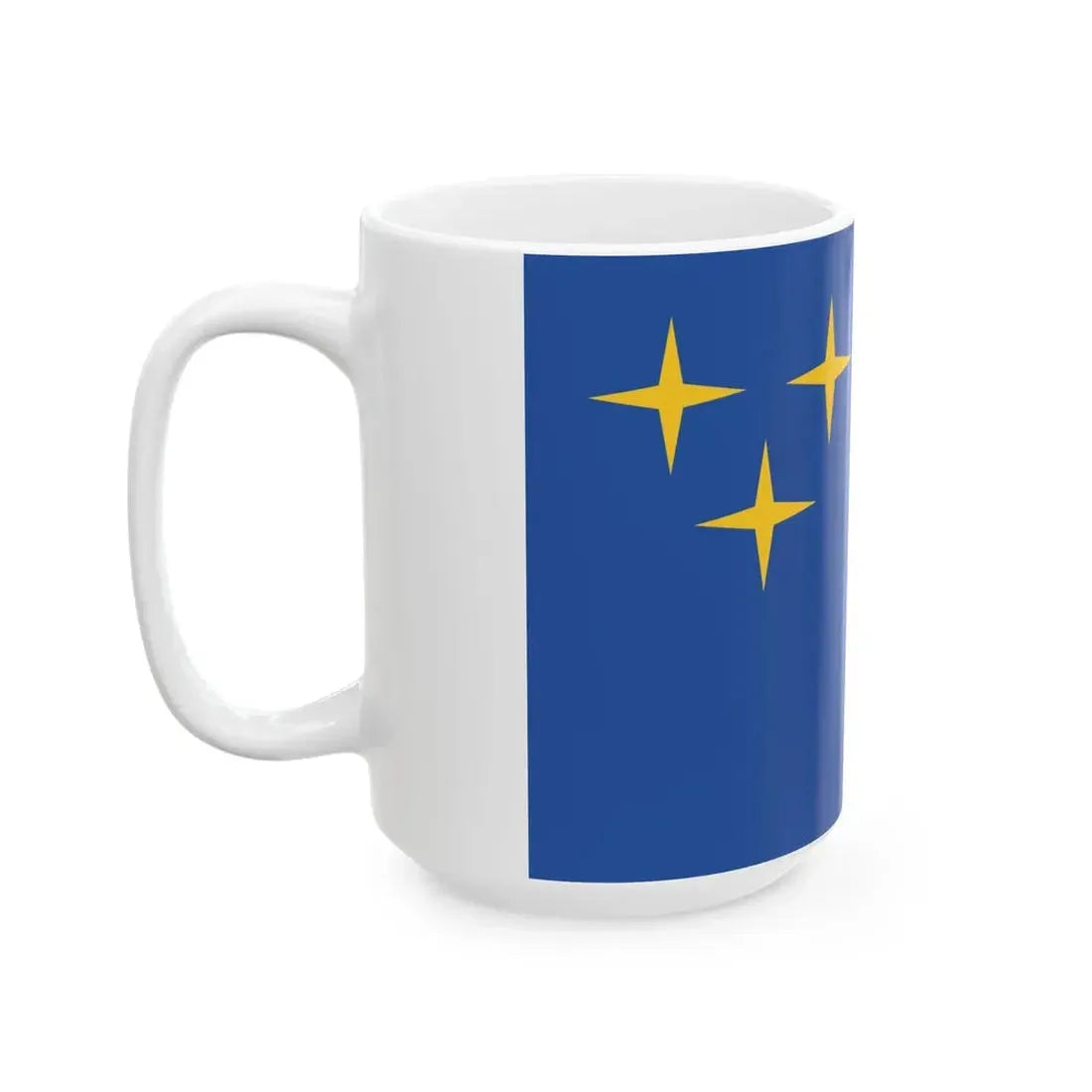 Flag of Lentekhi Municipality (Georgia) White Coffee Mug - Go Mug Yourself