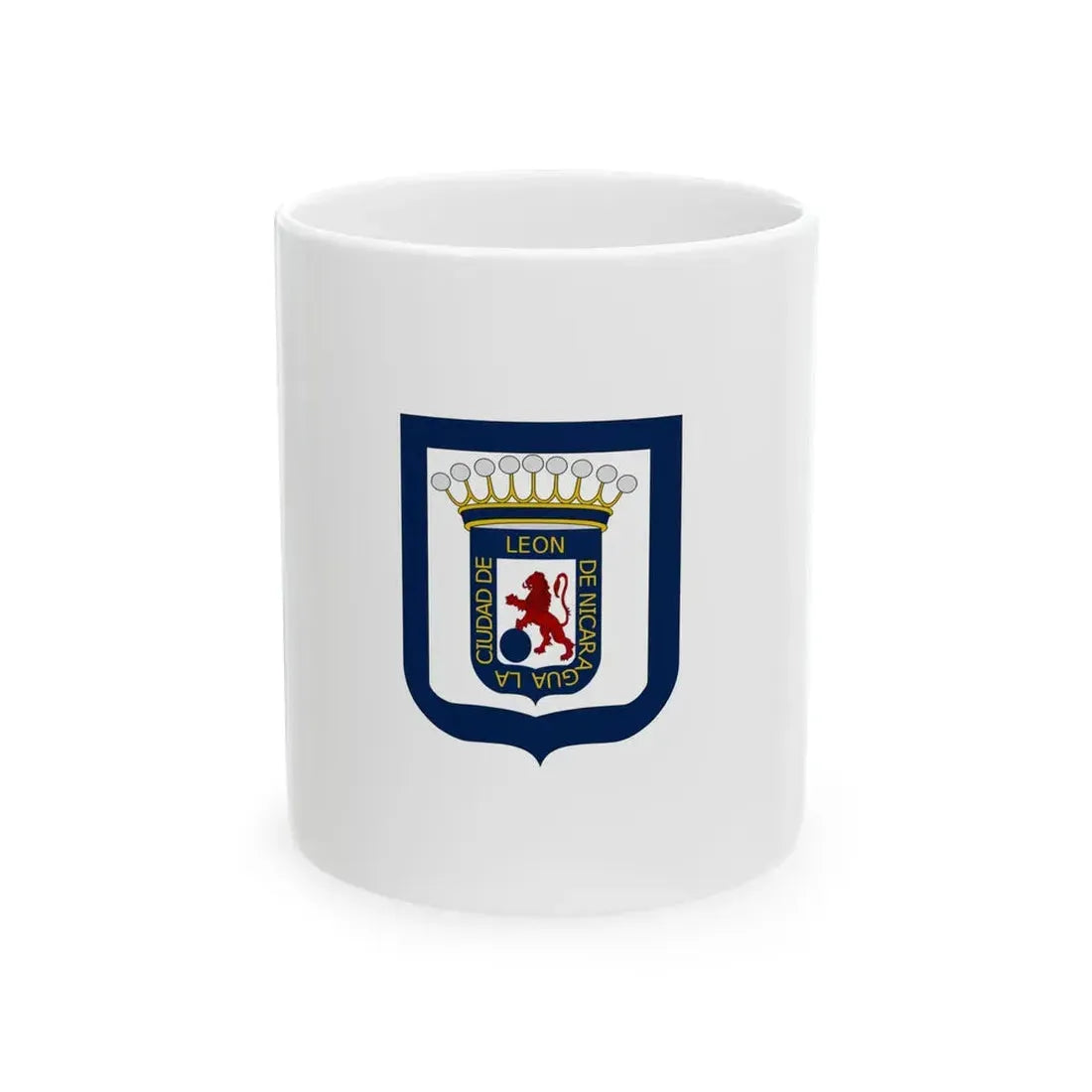 Flag of Leon Nicaragua (Nicaragua) White Coffee Mug 11oz - Go Mug Yourself
