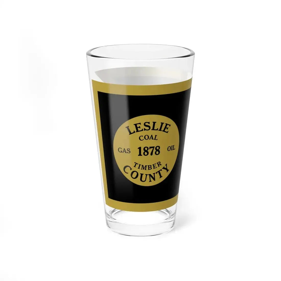 Flag of Leslie County Kentucky (United States) Pint Glass 16oz - Go Mug Yourself