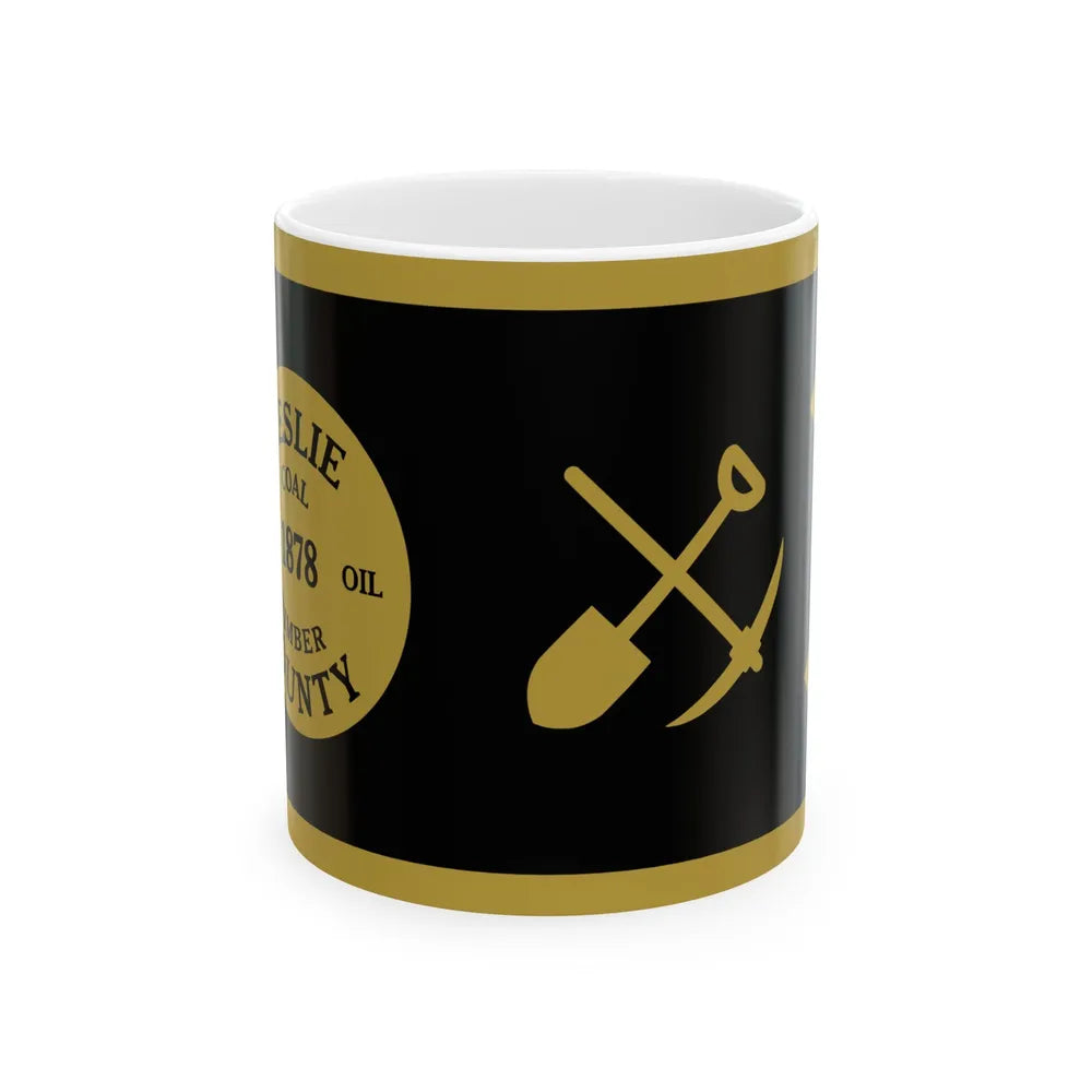 Flag of Leslie County Kentucky (United States) White Coffee Mug 11oz - Go Mug Yourself