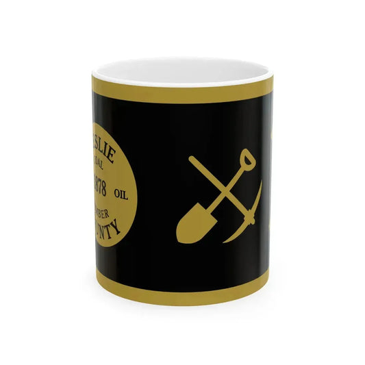 Flag of Leslie County Kentucky (United States) White Coffee Mug 11oz - Go Mug Yourself