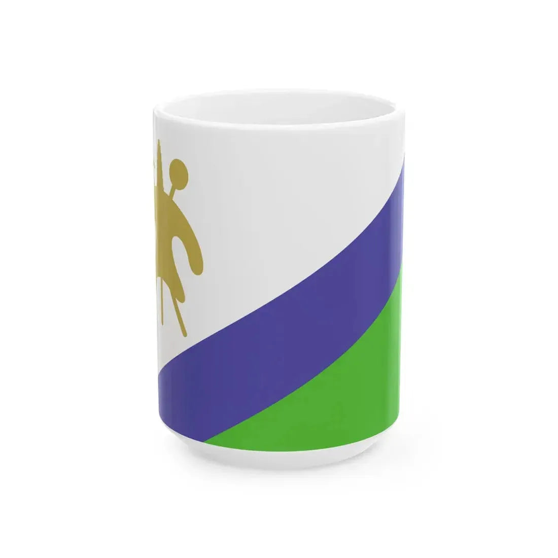 Flag of Lesotho WFB 2000 (Lesotho) White Coffee Mug 15oz - Go Mug Yourself