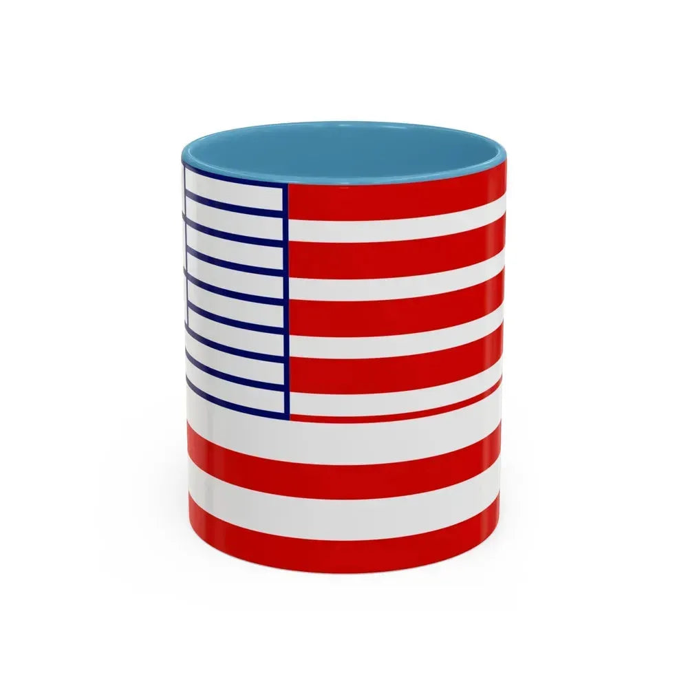 Flag of Lethbridge Canada - Accent Coffee Mug 11oz Light Blue - Go Mug Yourself