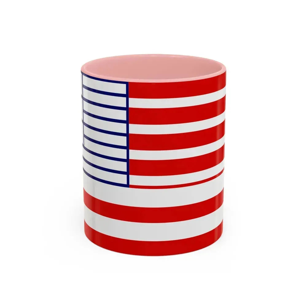 Flag of Lethbridge Canada - Accent Coffee Mug 11oz Pink - Go Mug Yourself