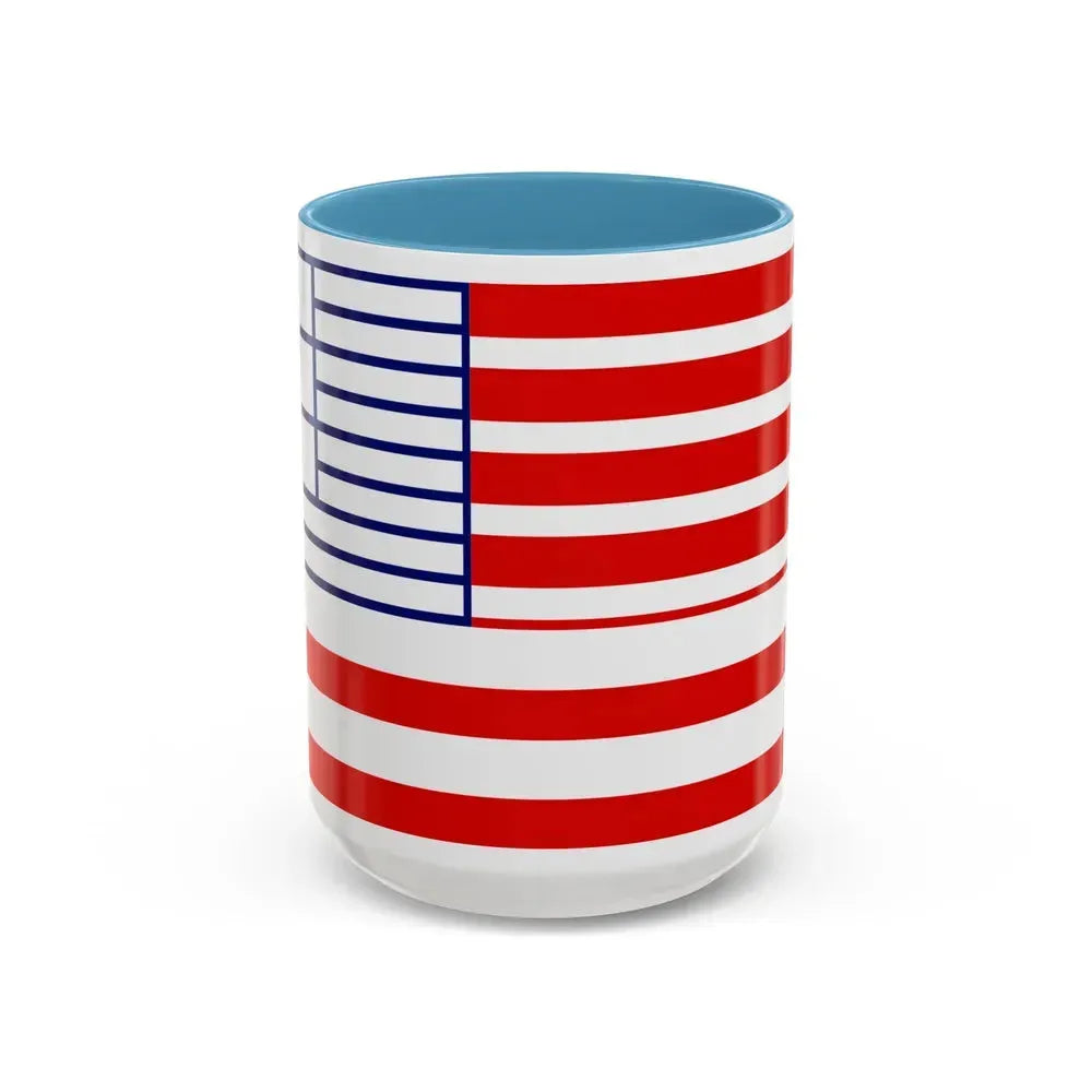 Flag of Lethbridge Canada - Accent Coffee Mug 15oz Light Blue - Go Mug Yourself