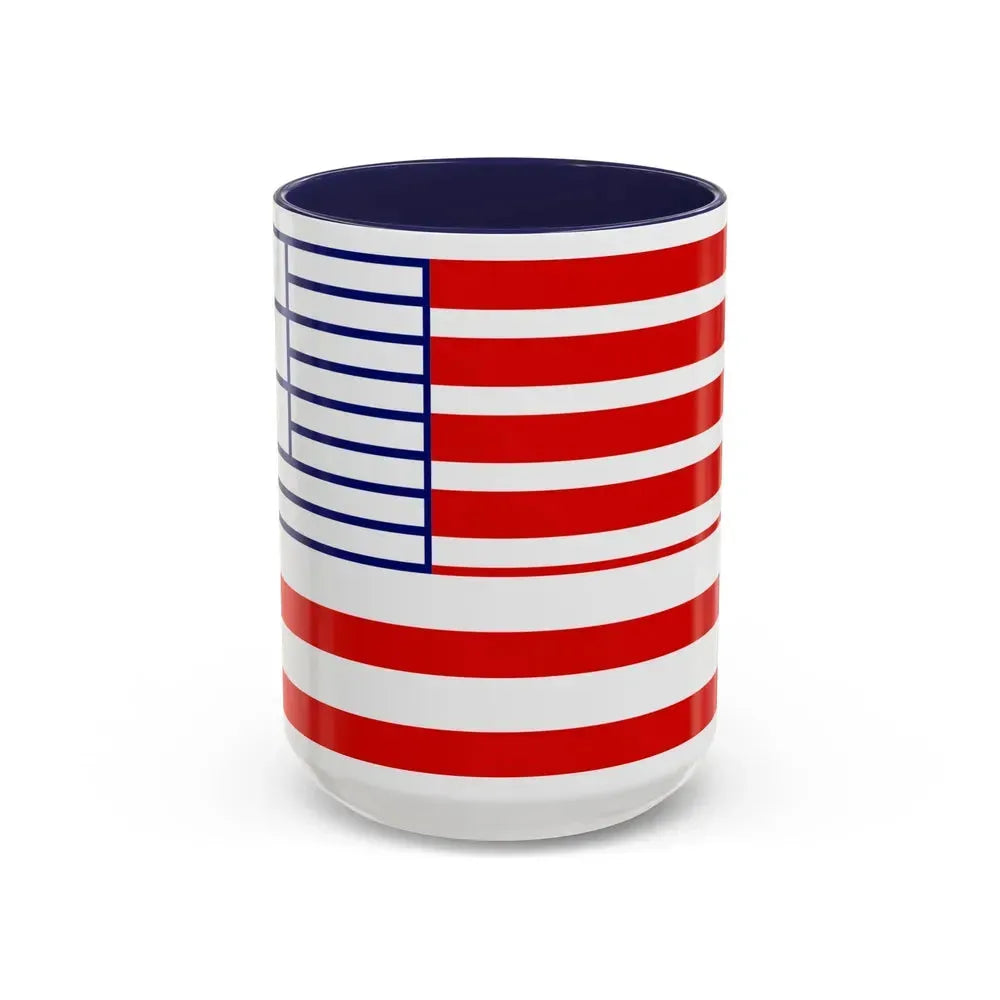 Flag of Lethbridge Canada - Accent Coffee Mug 15oz Navy - Go Mug Yourself