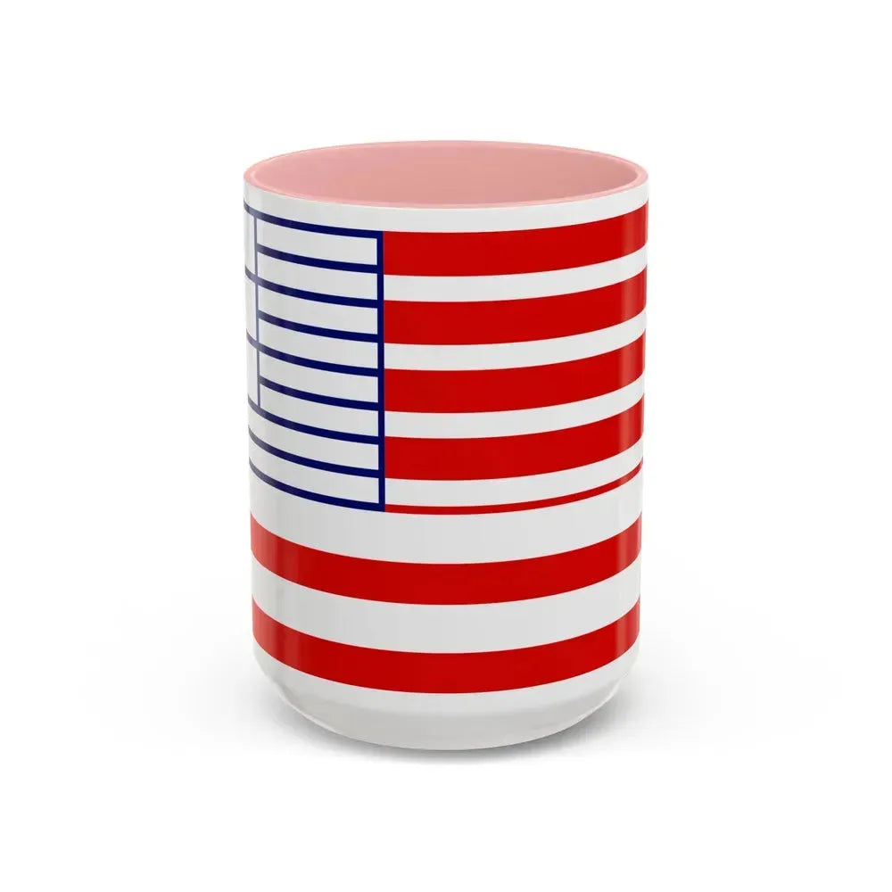 Flag of Lethbridge Canada - Accent Coffee Mug 15oz Pink - Go Mug Yourself