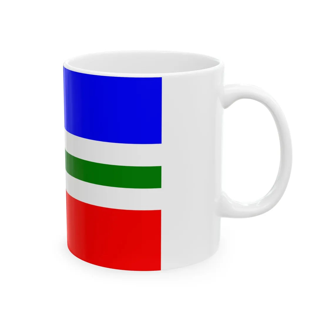 Flag of Letychiv raion (Ukraine) White Coffee Mug - Go Mug Yourself