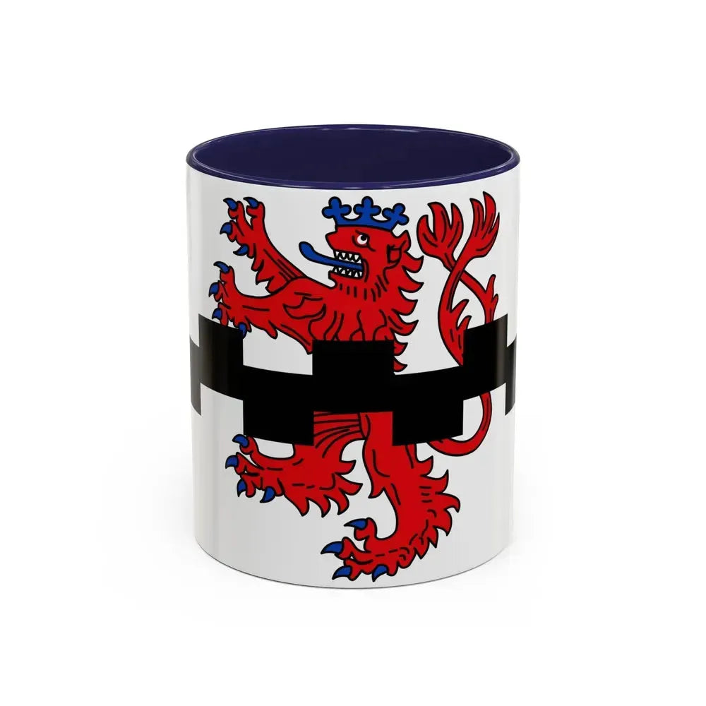 Flag of Leverkusen Germany - Accent Coffee Mug 11oz Navy - Go Mug Yourself