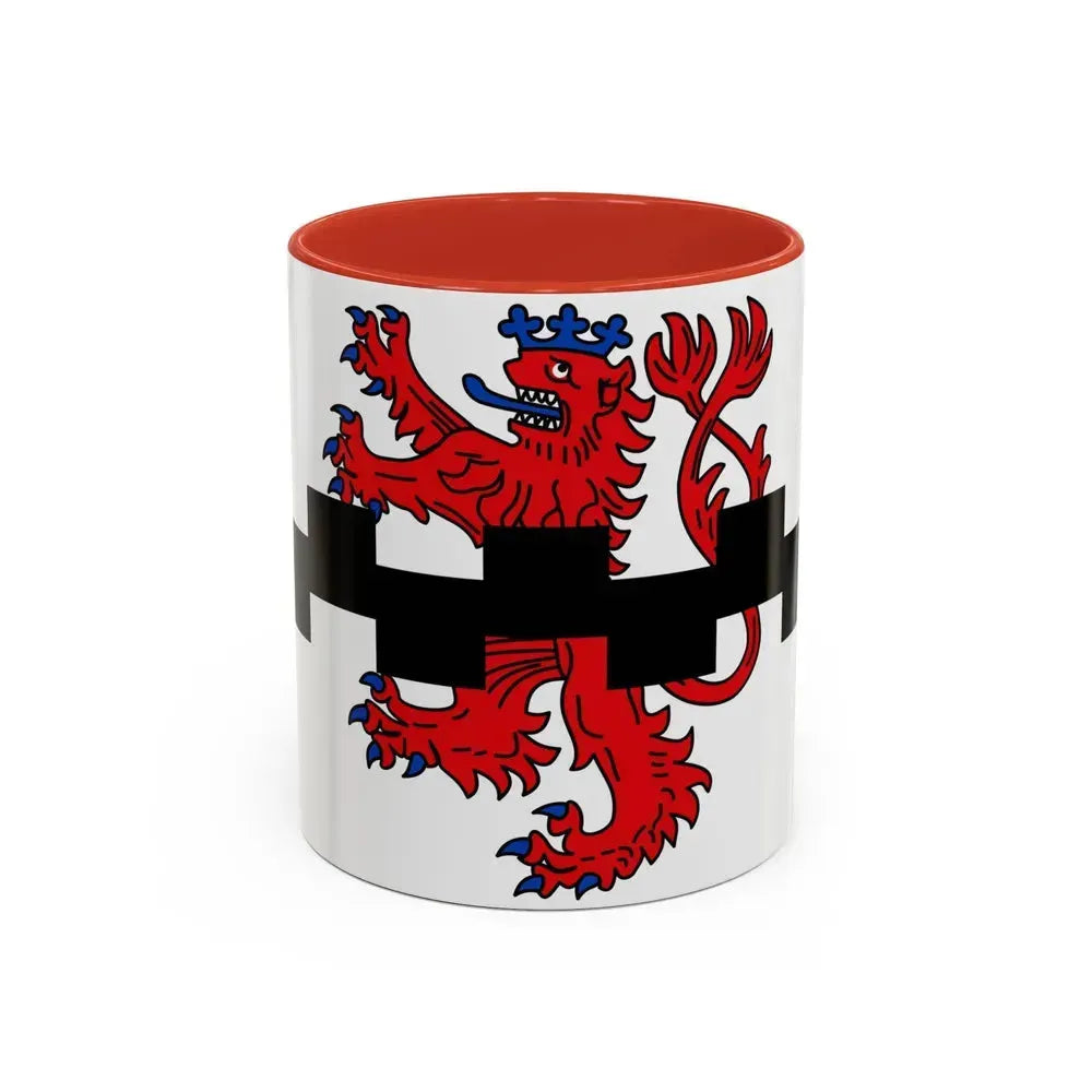 Flag of Leverkusen Germany - Accent Coffee Mug 11oz Red - Go Mug Yourself