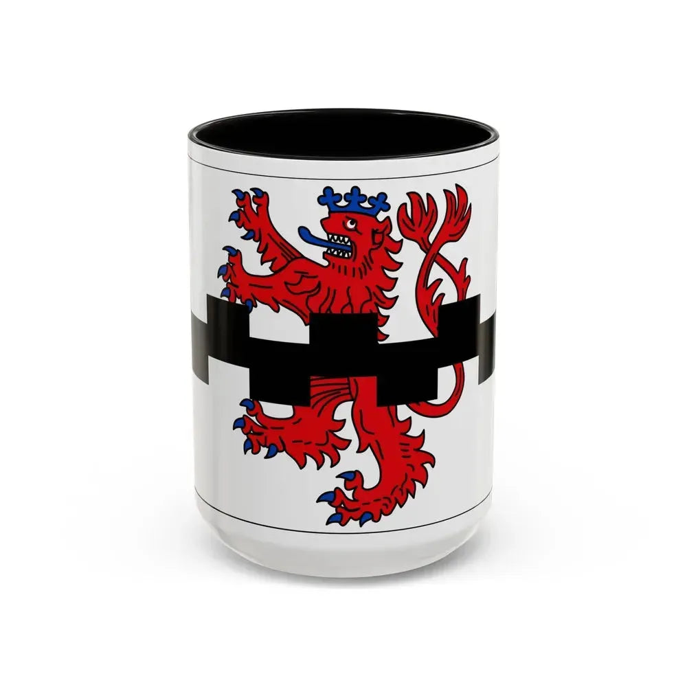 Flag of Leverkusen Germany - Accent Coffee Mug 15oz Black - Go Mug Yourself