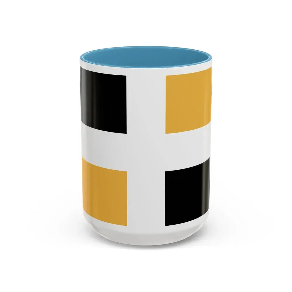 Flag of Levis Canada - Accent Coffee Mug 15oz Light Blue - Go Mug Yourself