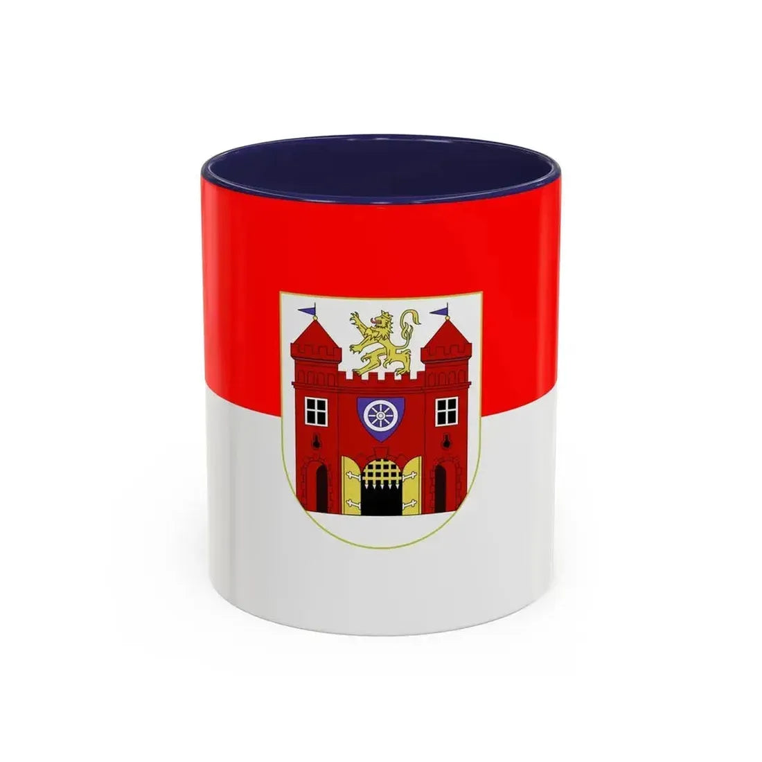 Flag of Liberec Czech Republic - Accent Coffee Mug 11oz Navy - Go Mug Yourself