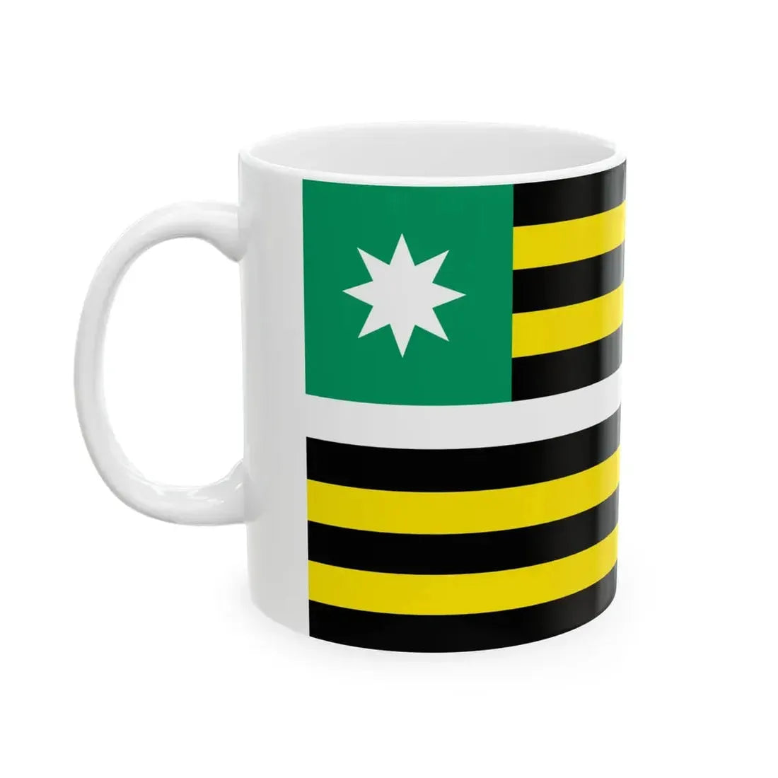 Flag of Liberia 1906 proposal (Liberia) White Coffee Mug - Go Mug Yourself