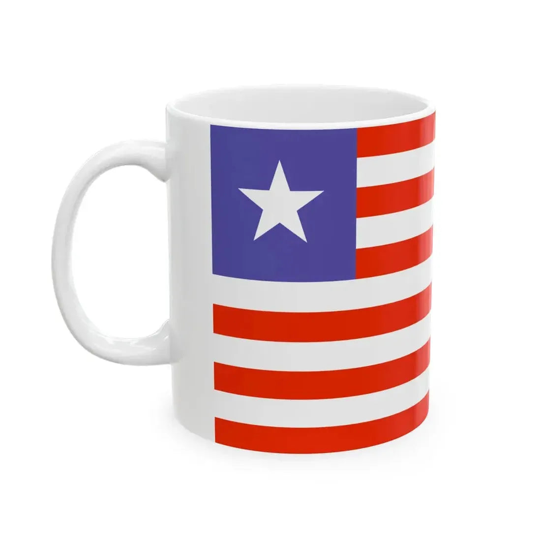 Flag of Liberia WFB 2000 (Liberia) White Coffee Mug - Go Mug Yourself
