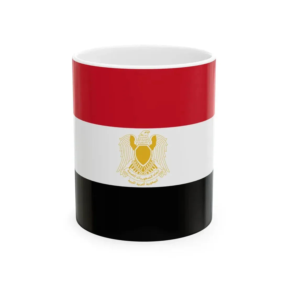 Flag of Libya 1972-1977 1-2 (Libya) White Coffee Mug 11oz - Go Mug Yourself