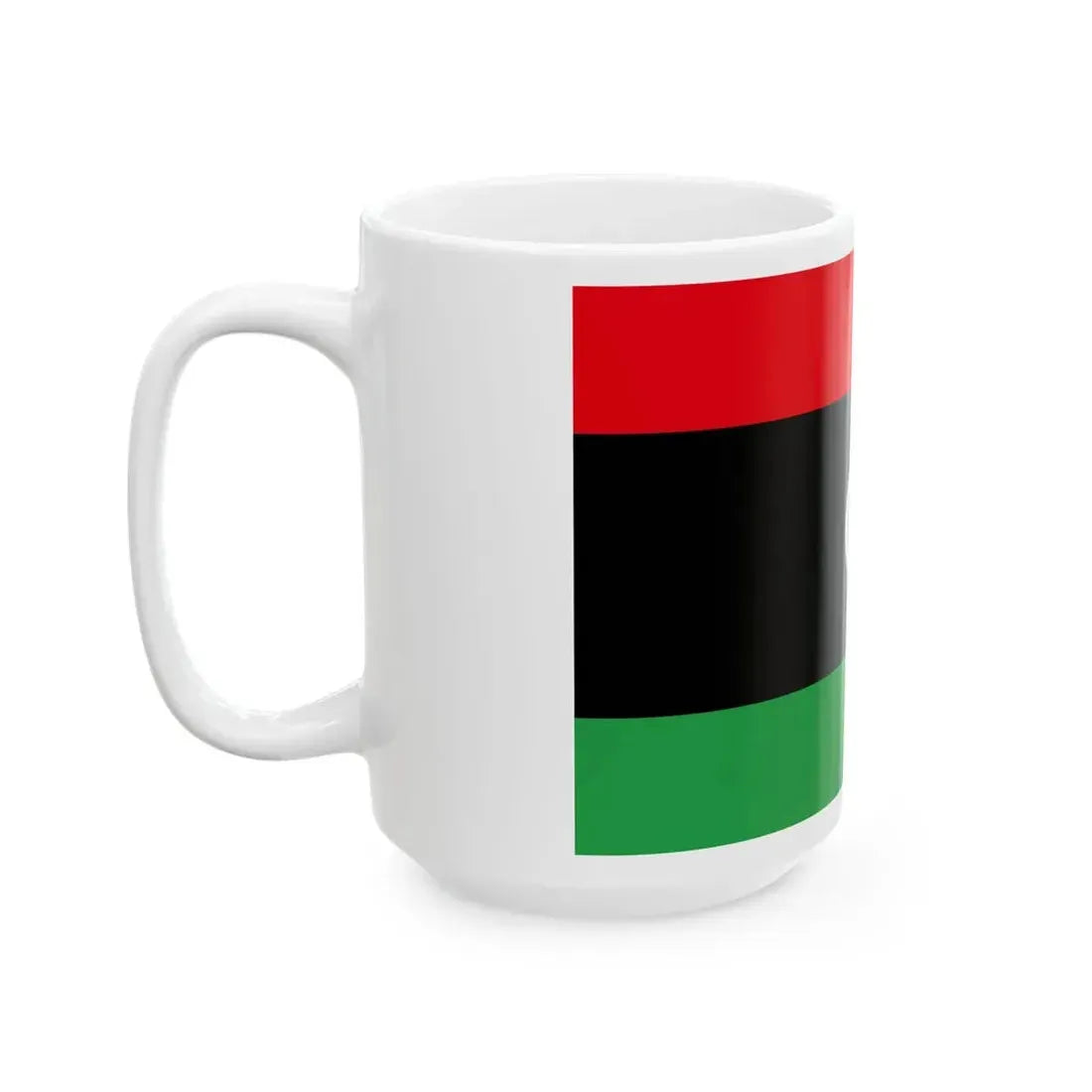 Flag of Libya 2-3 (Libya) White Coffee Mug - Go Mug Yourself