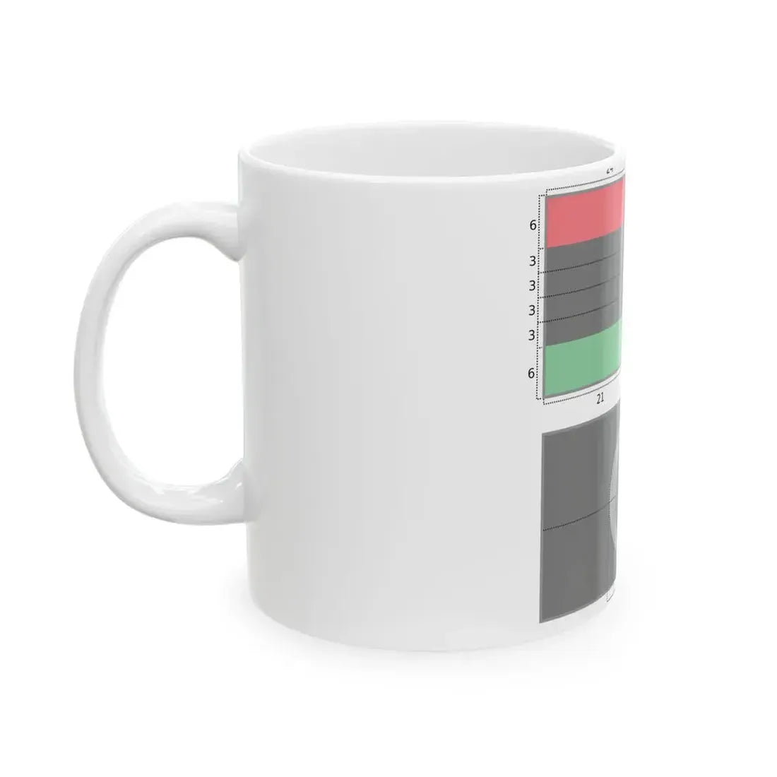 Flag of Libya construction (Libya) White Coffee Mug - Go Mug Yourself