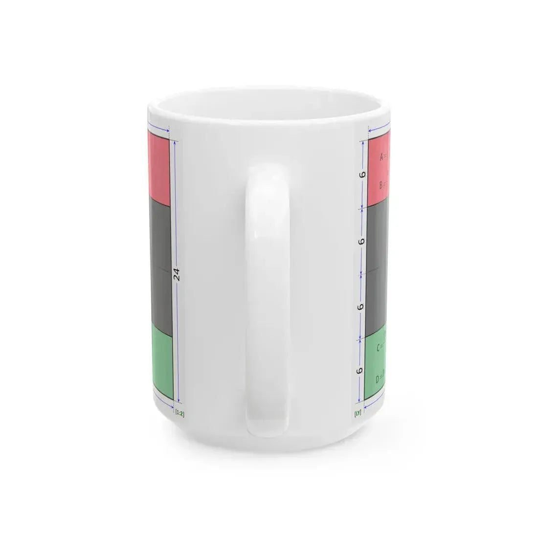 Flag of Libya construction sheet (Libya) White Coffee Mug - Go Mug Yourself