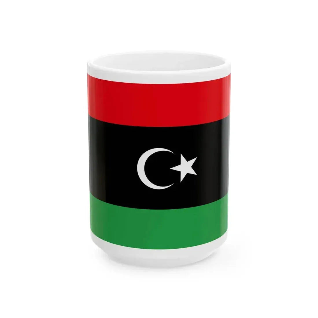 Flag of Libya (Libya) White Coffee Mug 15oz - Go Mug Yourself