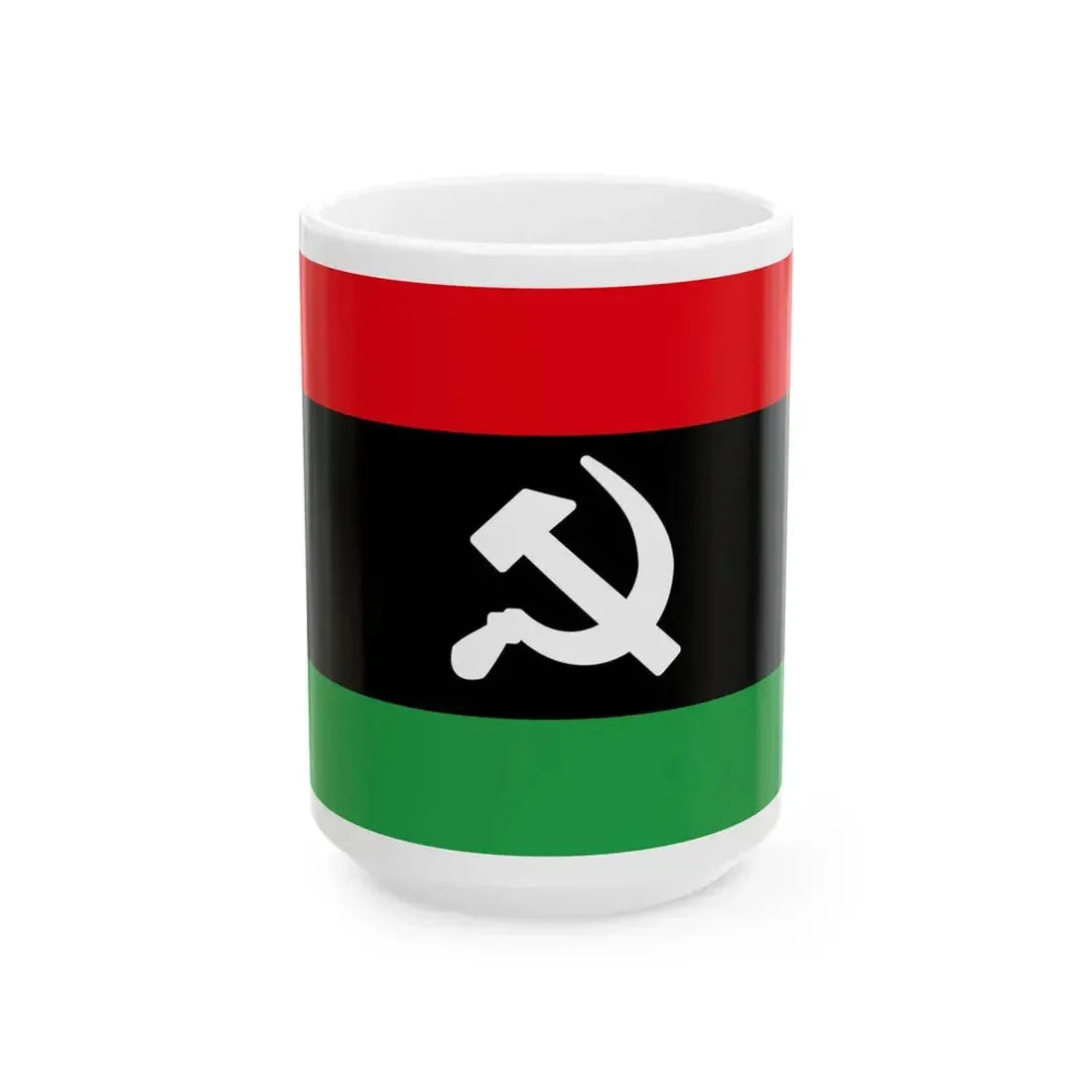 Flag of Libya Red Alert 2 (Libya) White Coffee Mug 15oz - Go Mug Yourself