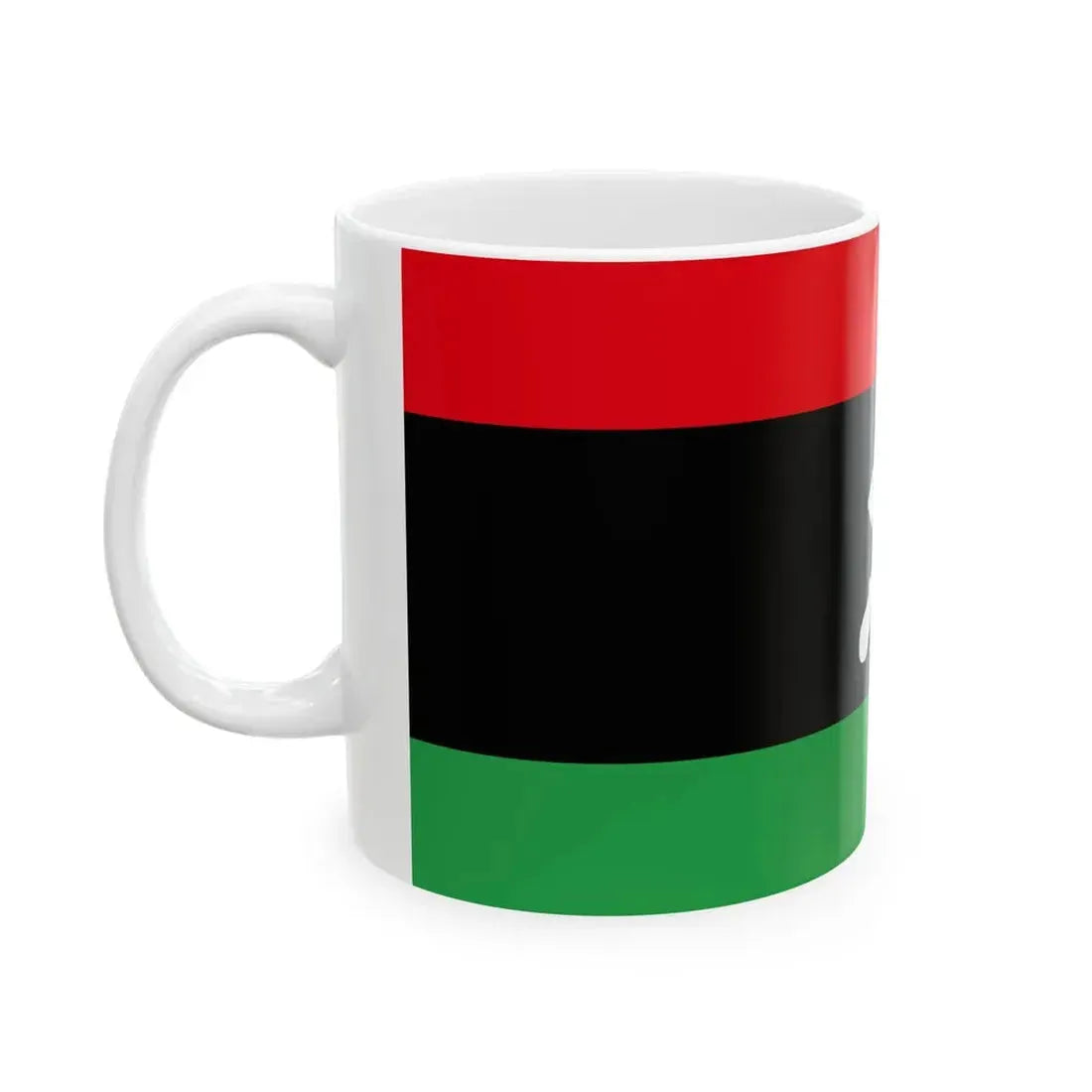 Flag of Libya Red Alert 2 (Libya) White Coffee Mug - Go Mug Yourself