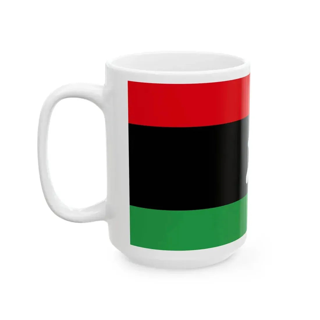 Flag of Libya Red Alert 2 (Libya) White Coffee Mug - Go Mug Yourself