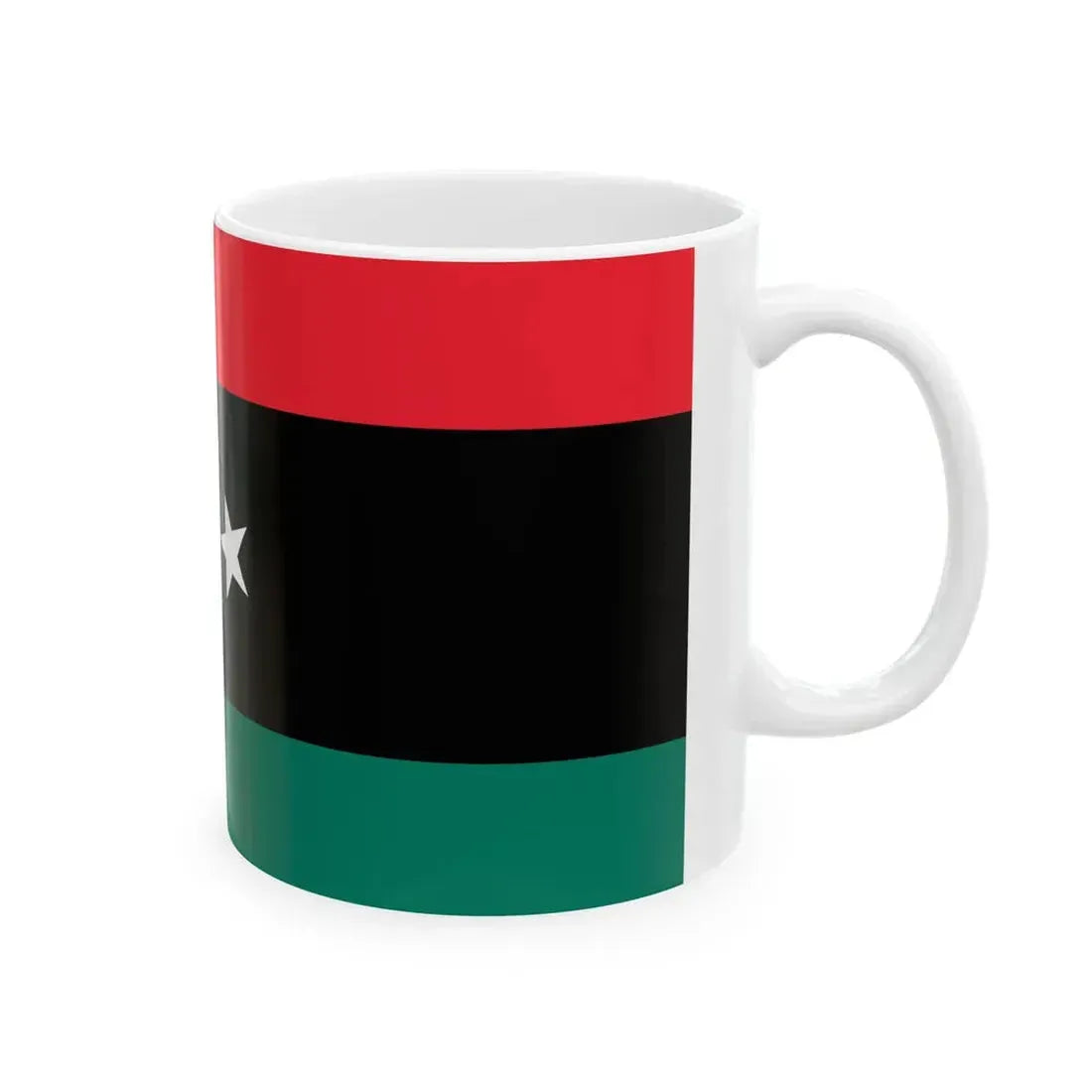 Flag of Libya Variant (Libya) White Coffee Mug - Go Mug Yourself