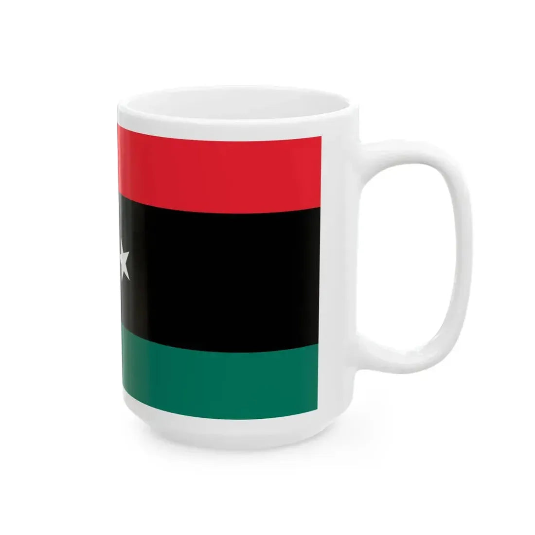 Flag of Libya Variant (Libya) White Coffee Mug - Go Mug Yourself