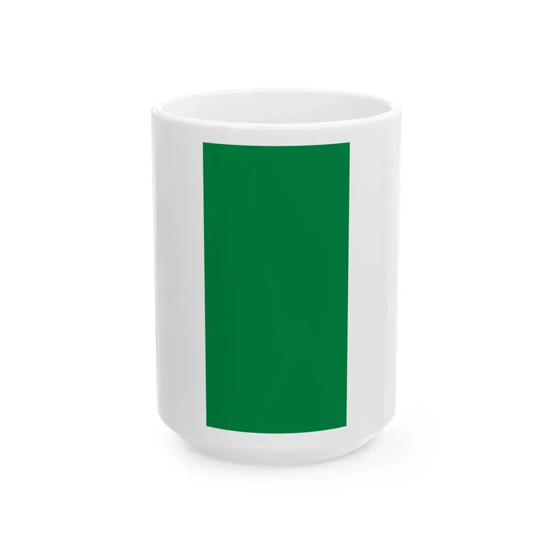 Flag of Libya vertical 1977-2011 (Libya) White Coffee Mug 15oz - Go Mug Yourself