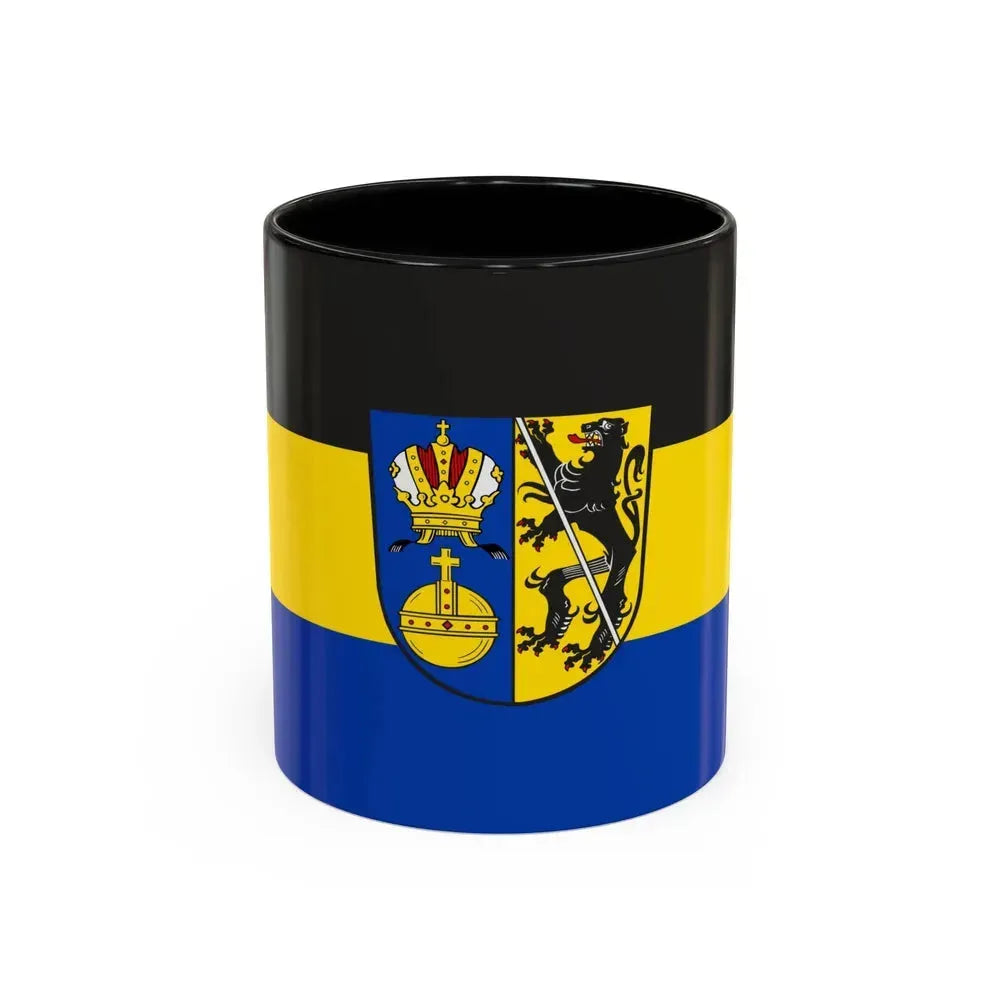 Flag of Lichtenfels Germany - Accent Coffee Mug 11oz Black - Go Mug Yourself