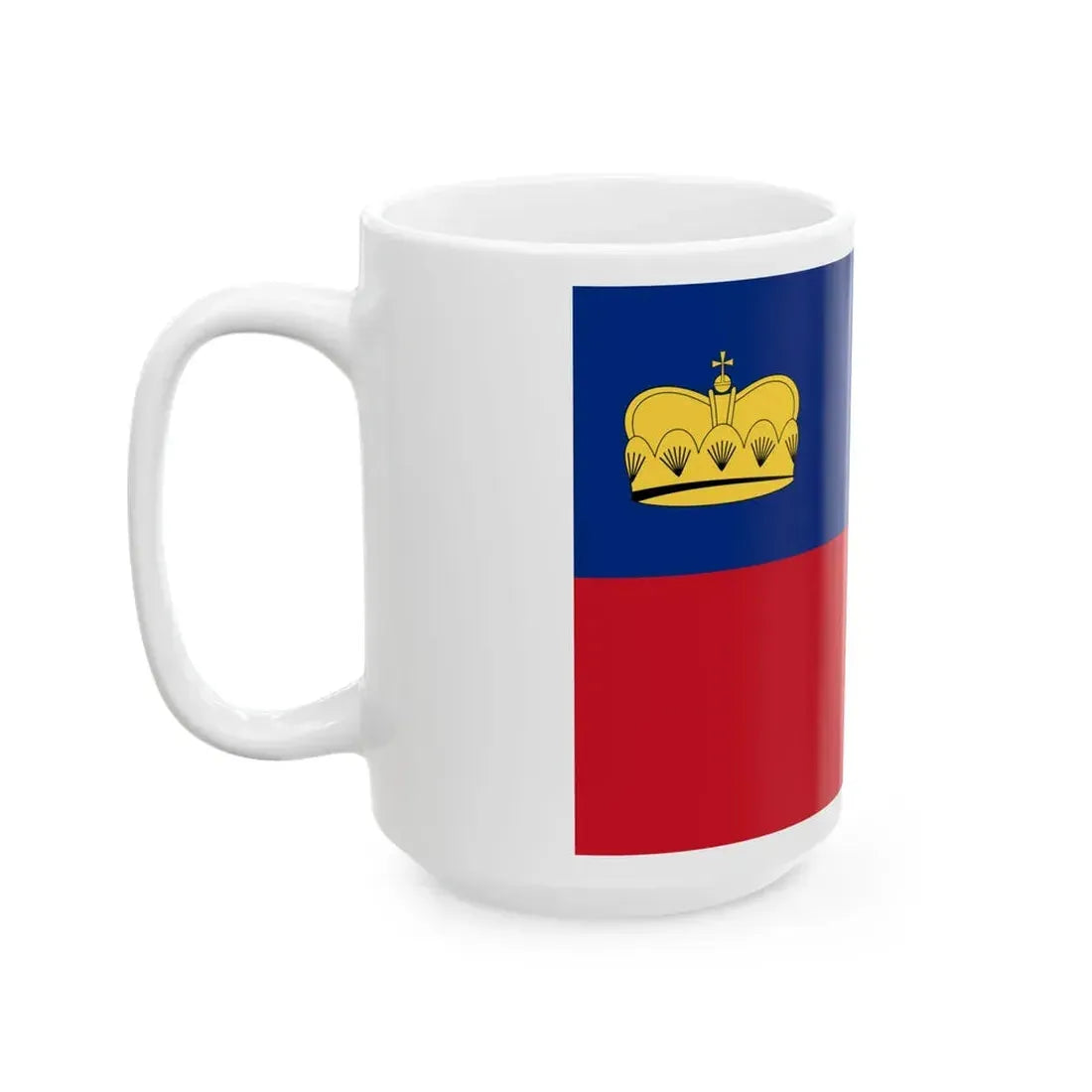 Flag of Liechtenstein 1937-1982 3-2 (Liechtenstein) White Coffee Mug - Go Mug Yourself