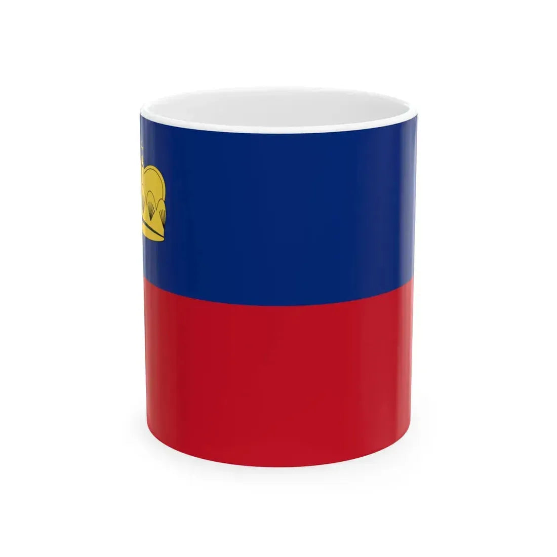 Flag of Liechtenstein 1937-1982 (Liechtenstein) White Coffee Mug 11oz - Go Mug Yourself